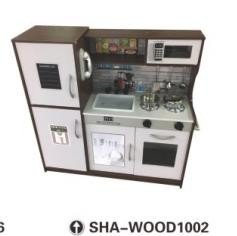 Brown Wooden Play Kitchen