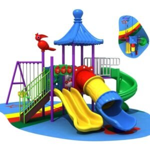 Pavilion Roof Yellow Slide Set