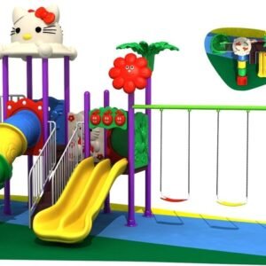 Tropical Jungle Double Slide Playground