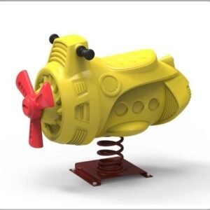 Yellow Airplane Spring Rider