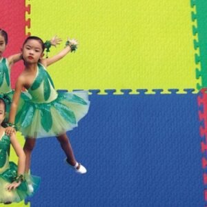 Colorful Floor Mat with Dancers