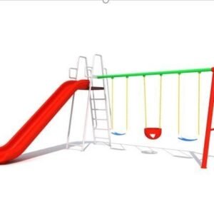 Toddler Bucket Swing with Red Slide