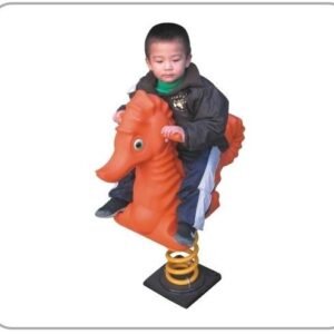 Orange Horse Spring Rider