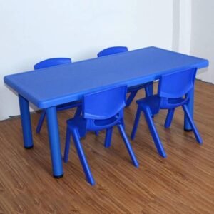 Blue Rectangular Table Set