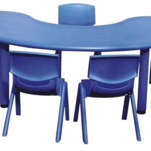 Blue Oval Table Set