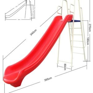 Long Red Straight Slide