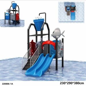 Palm Tree Wave Slide Playground